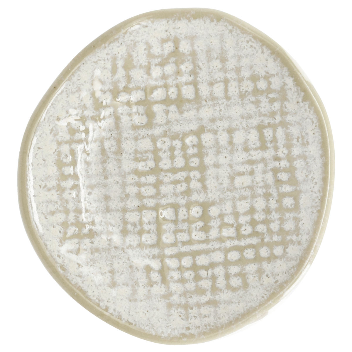Vega Plat bord Novulus met structuur; 11x2.2 cm (ØxH); beige; rond; 6 stuk / verpakking