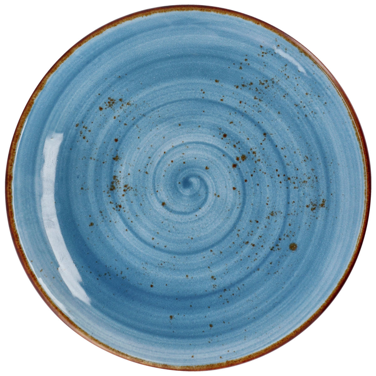 Vega Plat bord Nebro; 25 cm (Ø); lichtblauw; rond; 6 stuk / verpakking