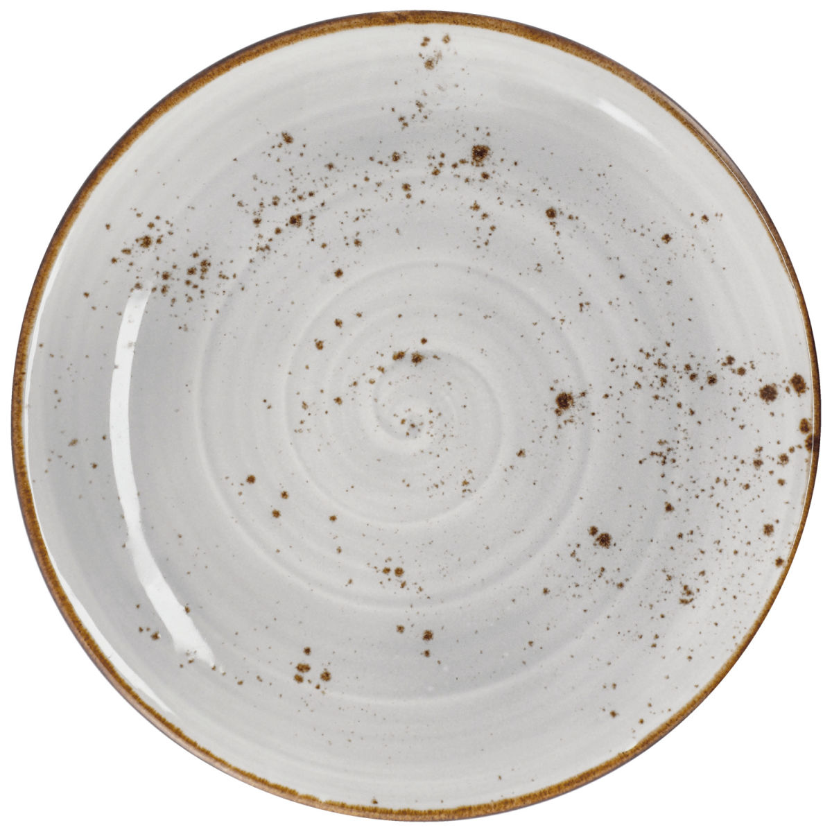 Vega Plat bord Nebro; 25 cm (Ø); lichtgrijs; rond; 6 stuk / verpakking