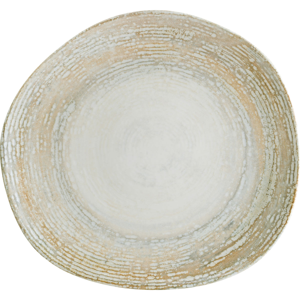 Bonna Plat bord Patera  organisch; 29x27 cm (LxB); wit/beige; organisch; 6 stuk / verpakking