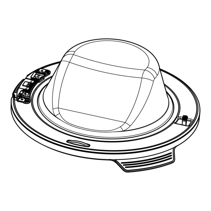 AEG deur, gesoldeerd, wit, G60,Ø490 140155141405
