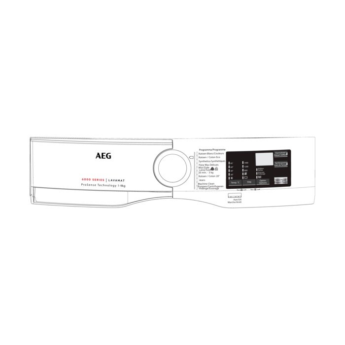 AEG controlepaneel, wit,  140057687018