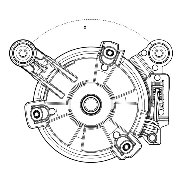 AEG motor, inductie, magneet, 195V,1133Hz,Ø21.5,F 140056539053