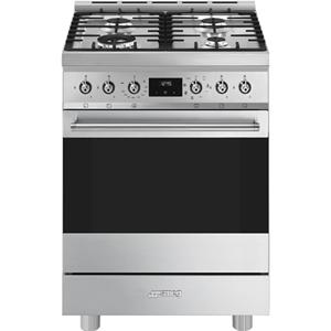 Smeg C6GMXNLK2 Classici Gasfornuis met Elektrische Oven - RVS