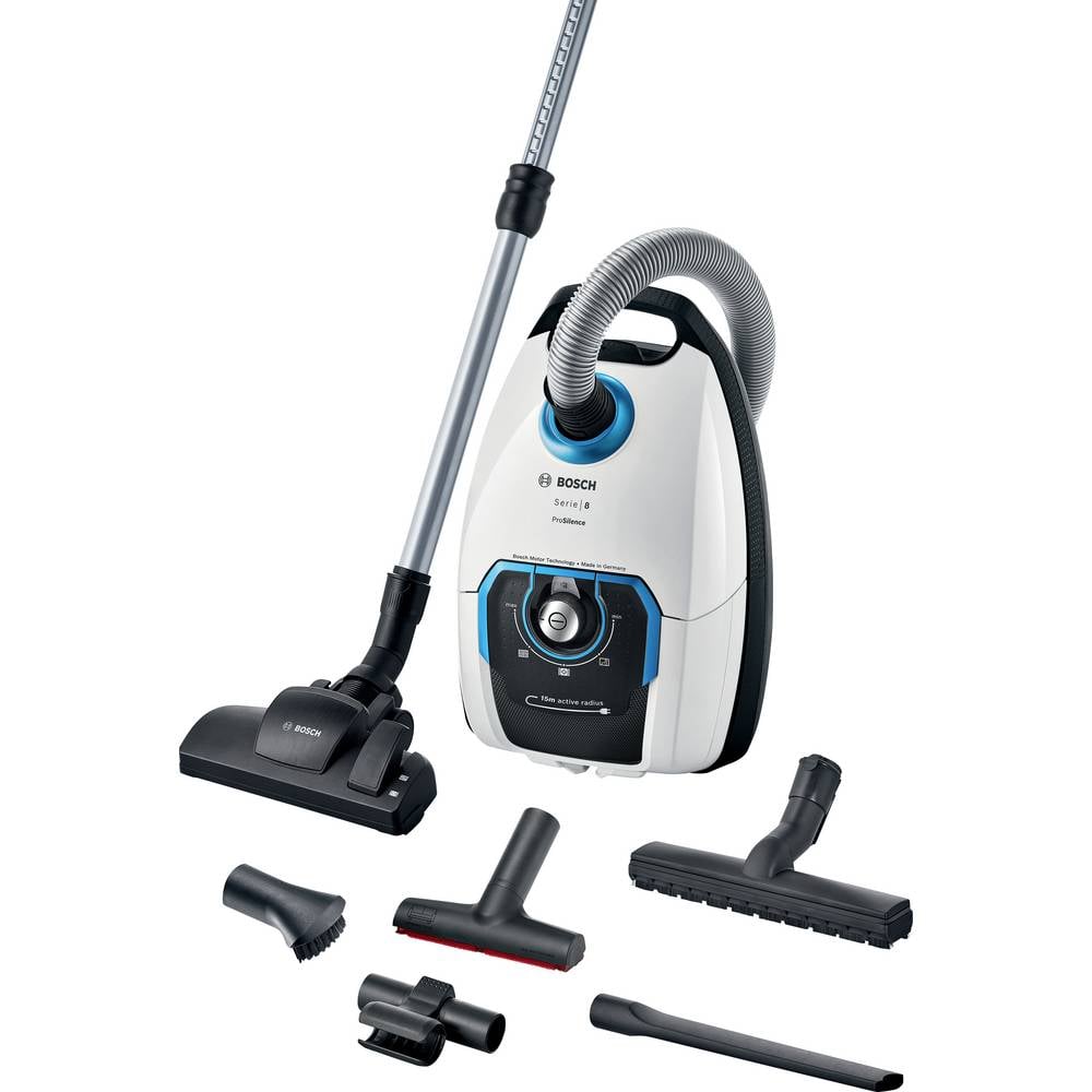 BOSCH Stofzuiger Serie 8 ProSilence BGB75XSIL, hygiënefilter, 10 jaar motor garantie