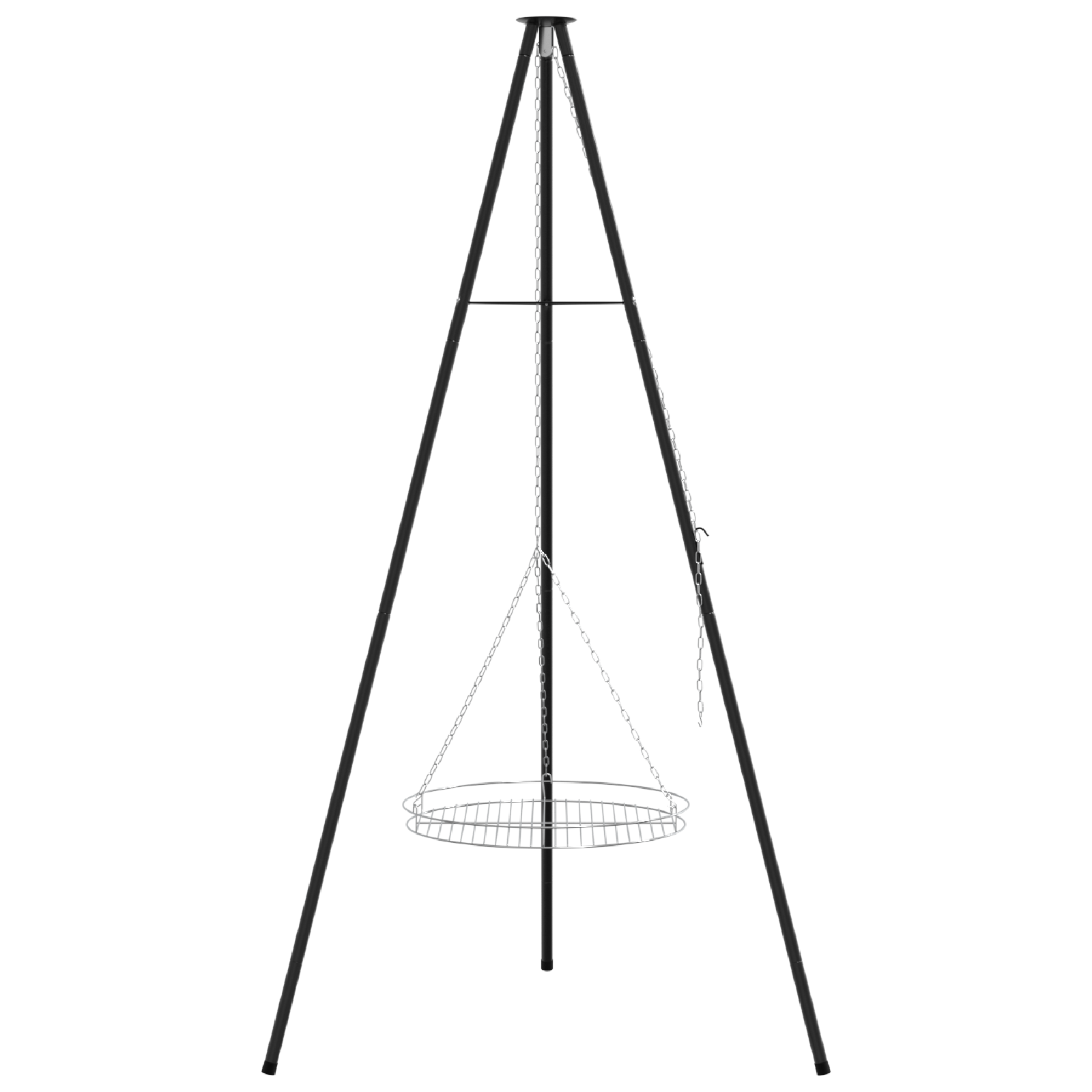 vidaXL Kookstatief met Grillrooster 170 cm Staal