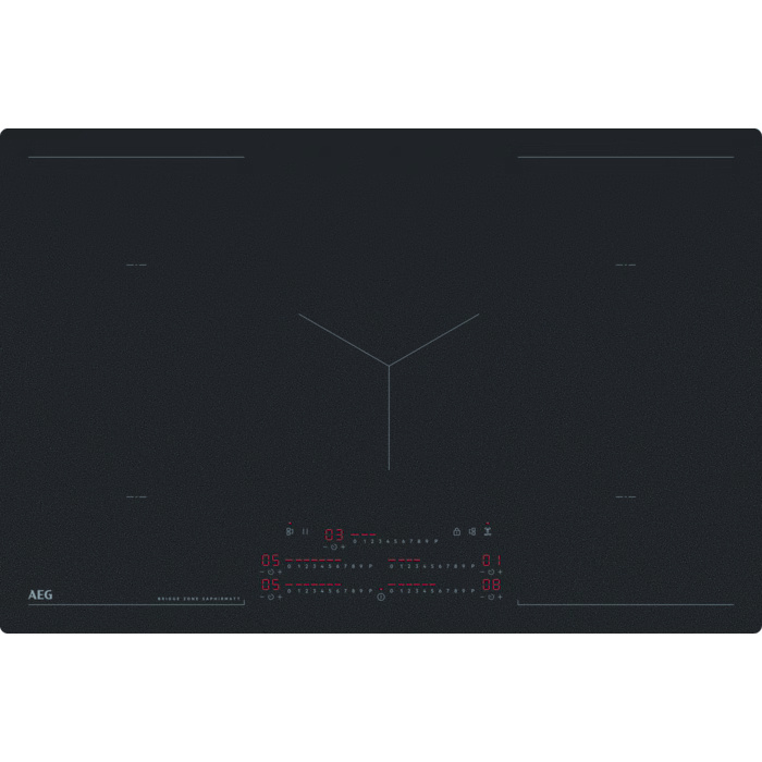 AEG 6000 serie MultipleBridge inductie SaphirMatt, 80 cm NIK85M00IZ