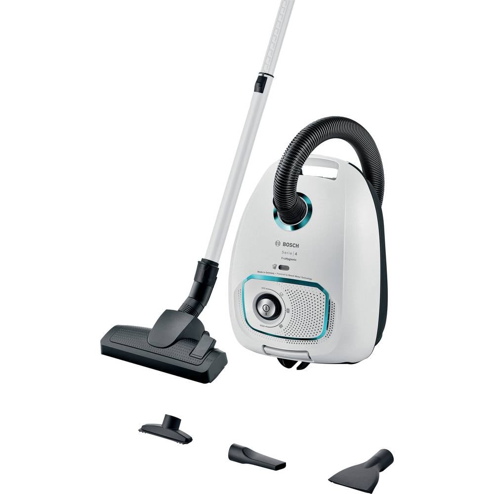 Bosch Staubsauger mit Beutel, ProHygienic Serie 4, weiß Stofzuiger met zak