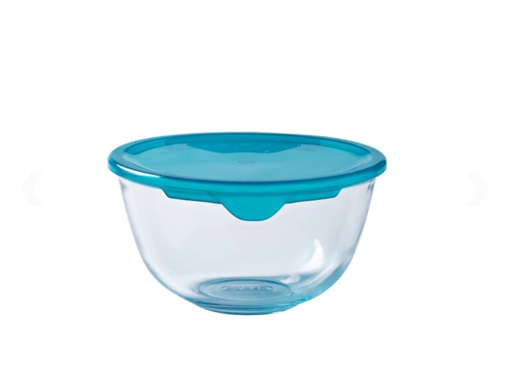 Pyrex Mengkom met deksel 500ml Ø14cm