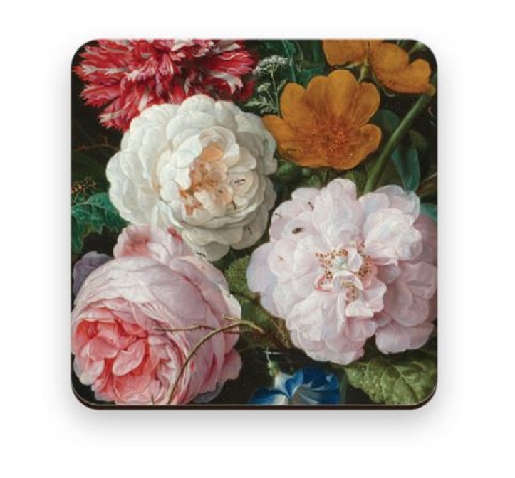 Merkloos Onderzetter De Heem Bloemen