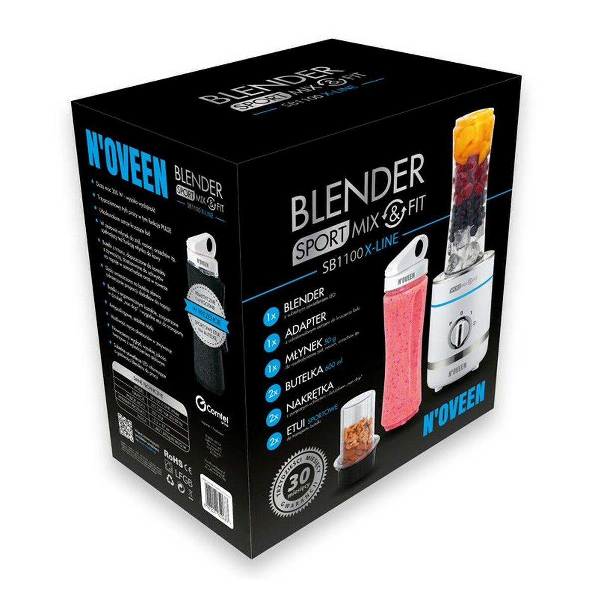 HomeTech Cup Blender N'oveen SB1100 White 300 W 600 ml