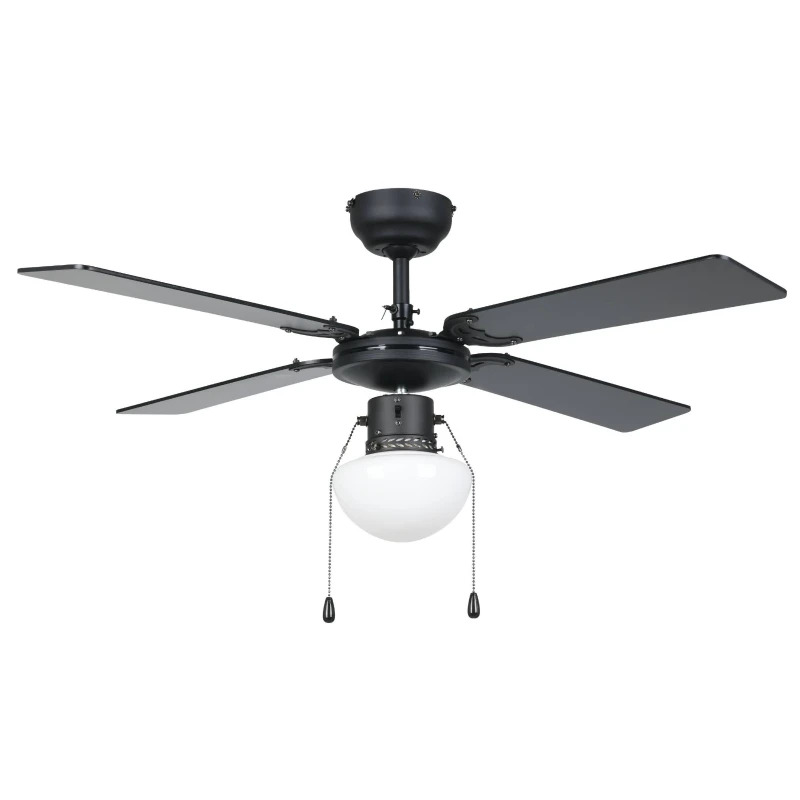 EGLO Plafondventilator  Fortaleza | 106.6cm | Indoor | Inclusief Lamp | zwart-mat