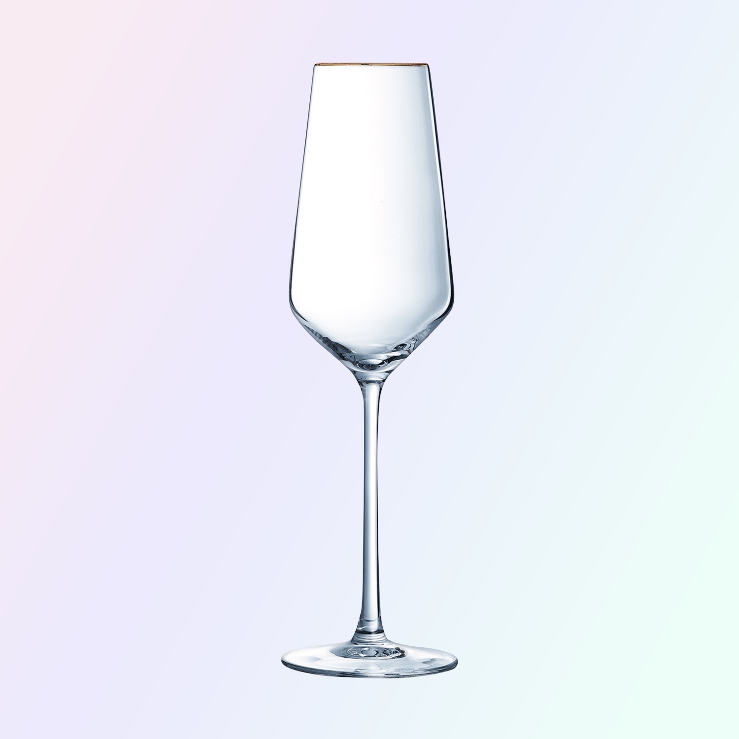 Eclat Ultime Champagneglas 21 cl Gouden Rand - 4 Stuks
