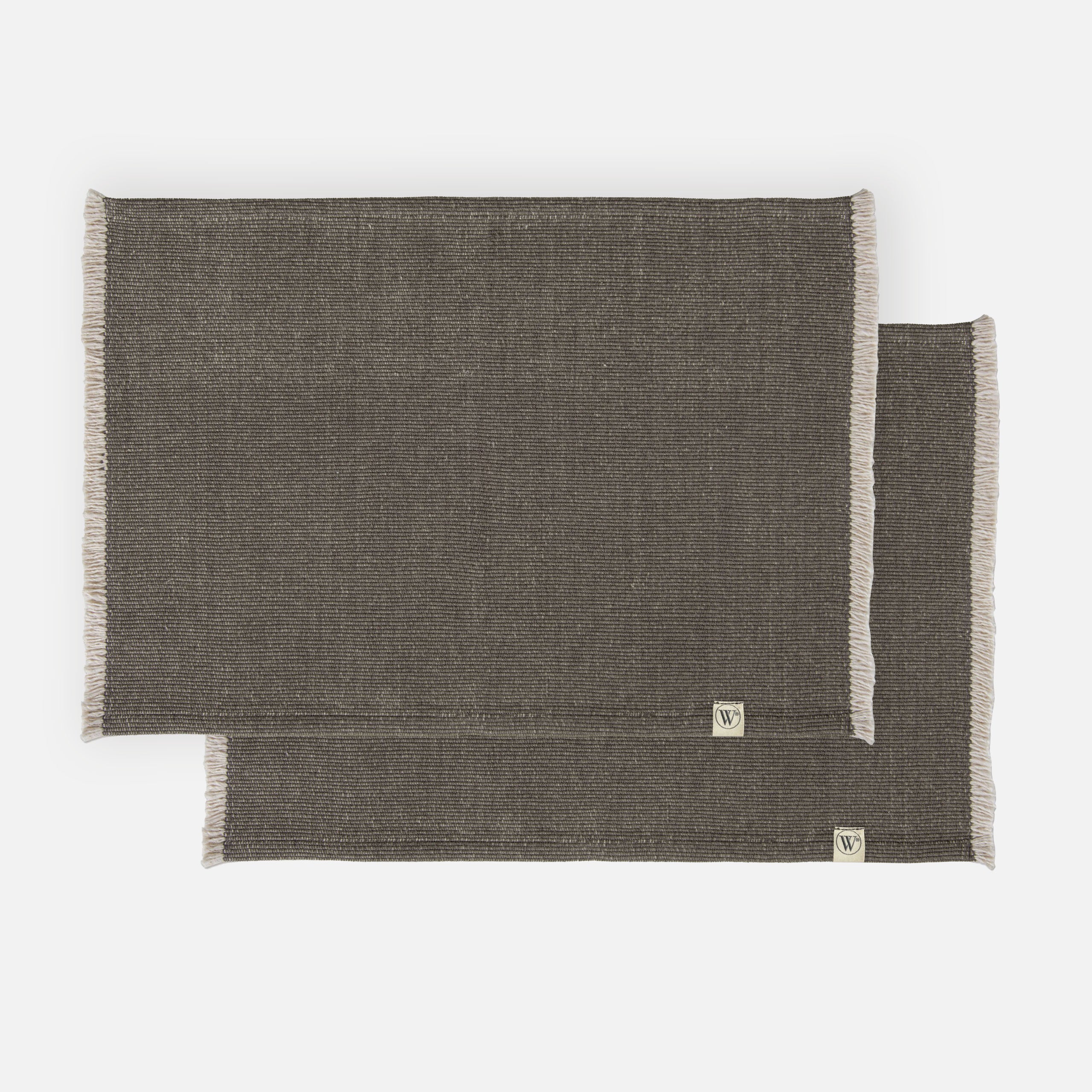 Walra Placemat Set Sweet Raffle Antraciet / Zand 2x 35x48