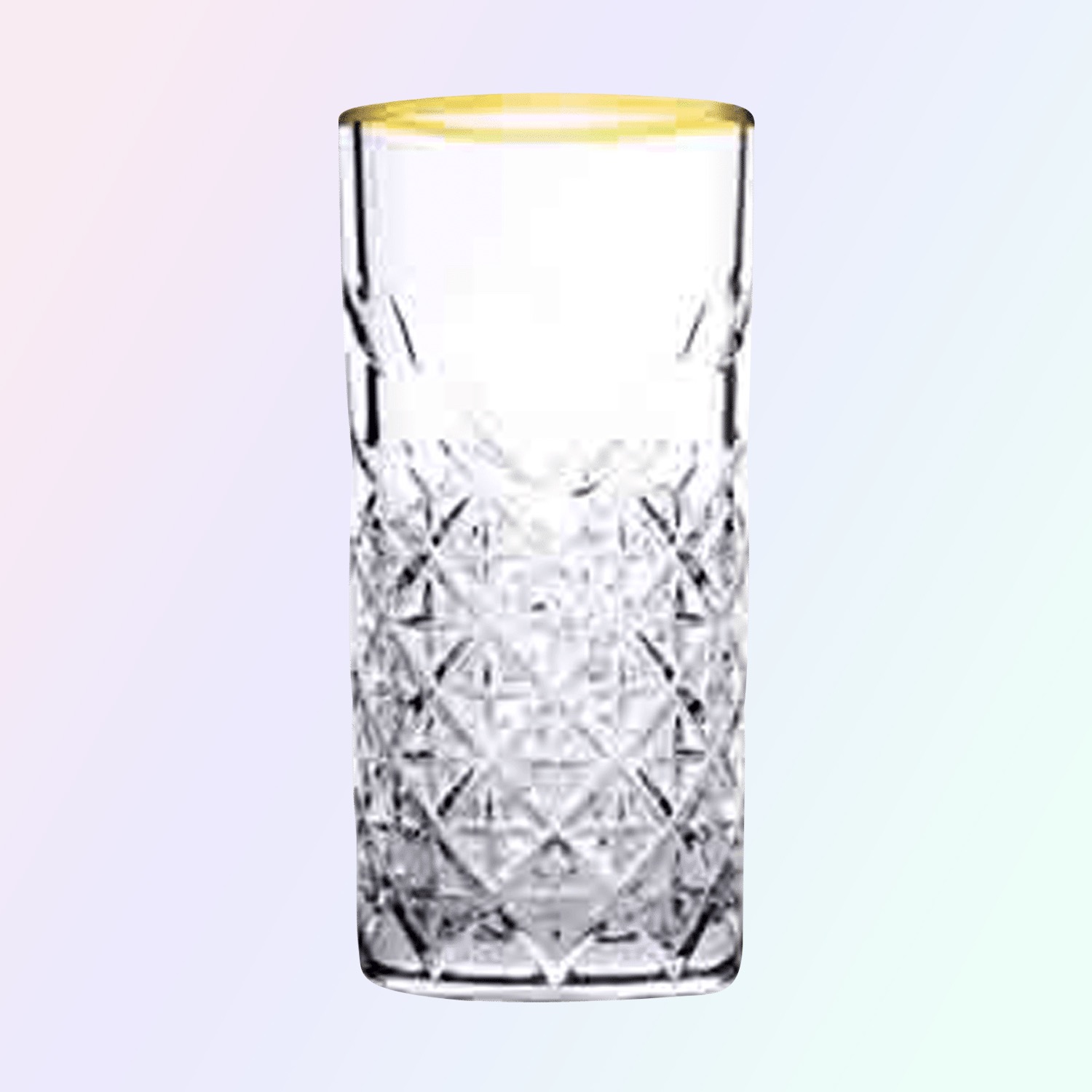 Pasabahce Timeless Longdrinkglas 45 cl Gouden Rand - 4 Stuks