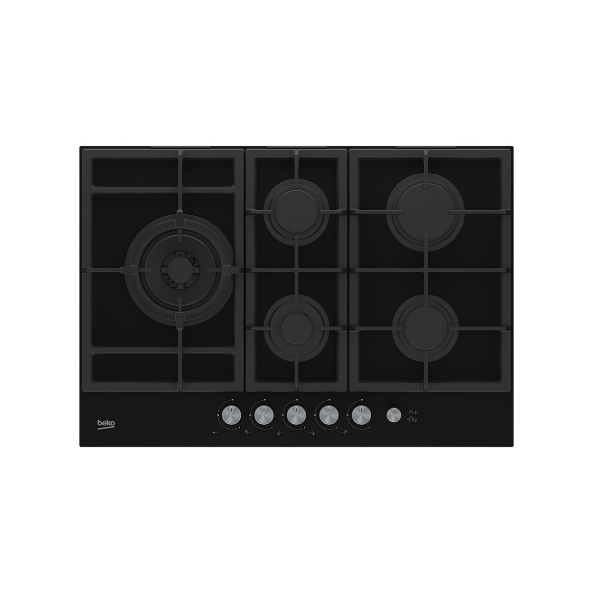 Beko HILL75235S Gas kookplaat Zwart
