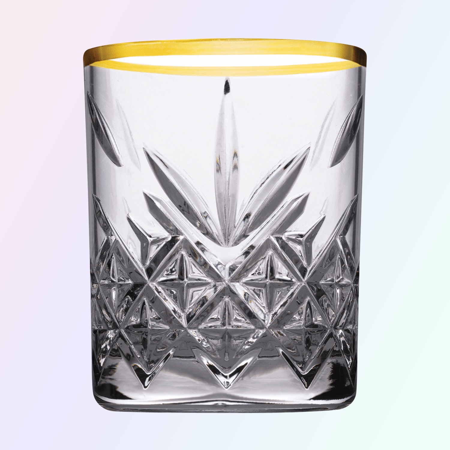 Pasabahce Timeless Borrelglas 6,2 cl Gouden Rand - 4 Stuks
