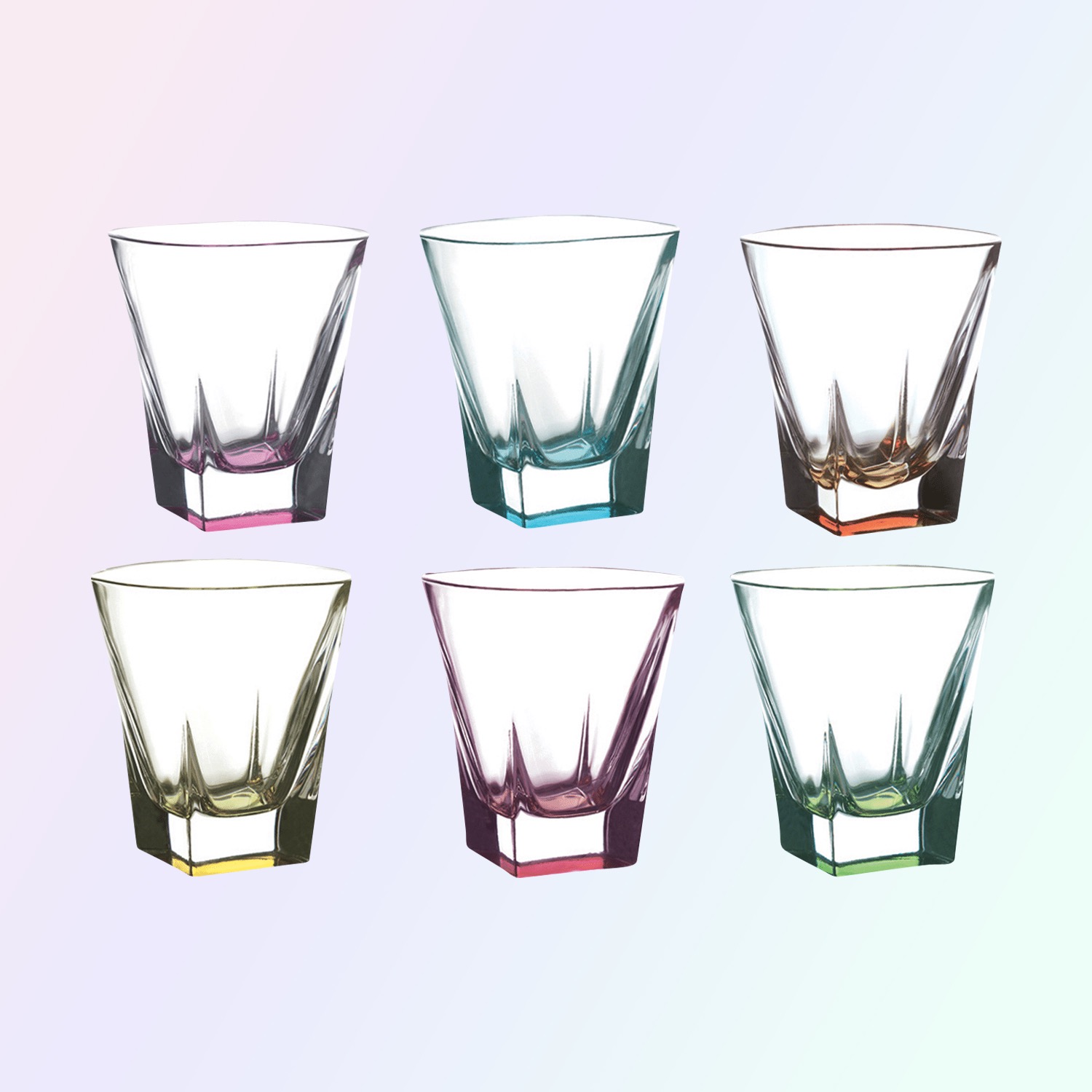 RCR Fusion Colour Tumbler 27 cl Assorti - 6 Stuks