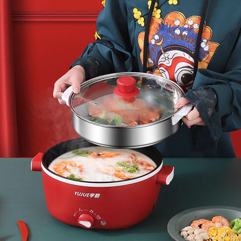Factory Discount Outlet Elektrische koekenpan Multifunctionele elektrische pot Mini elektrische koekenpan Kleine elektrische pot Huishoudelijke pot Kleine pan met antiaanbaklaag