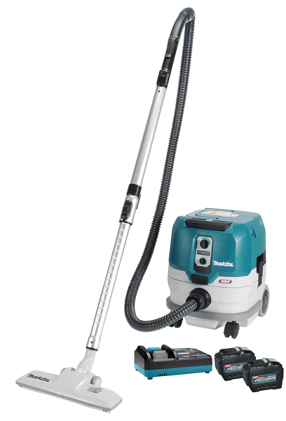 Makita VC005GLT201X XGT 40 V Max Li-Ion Accu Stofzuiger (2x 5,0Ah) - L-klasse - 8L
