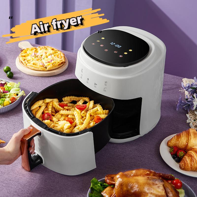 Zhishangyoupin Smart Air Friteuse Huishoudelijke Elektrische Friteuse Oven Multi Automatische Kookplaat 8L wit