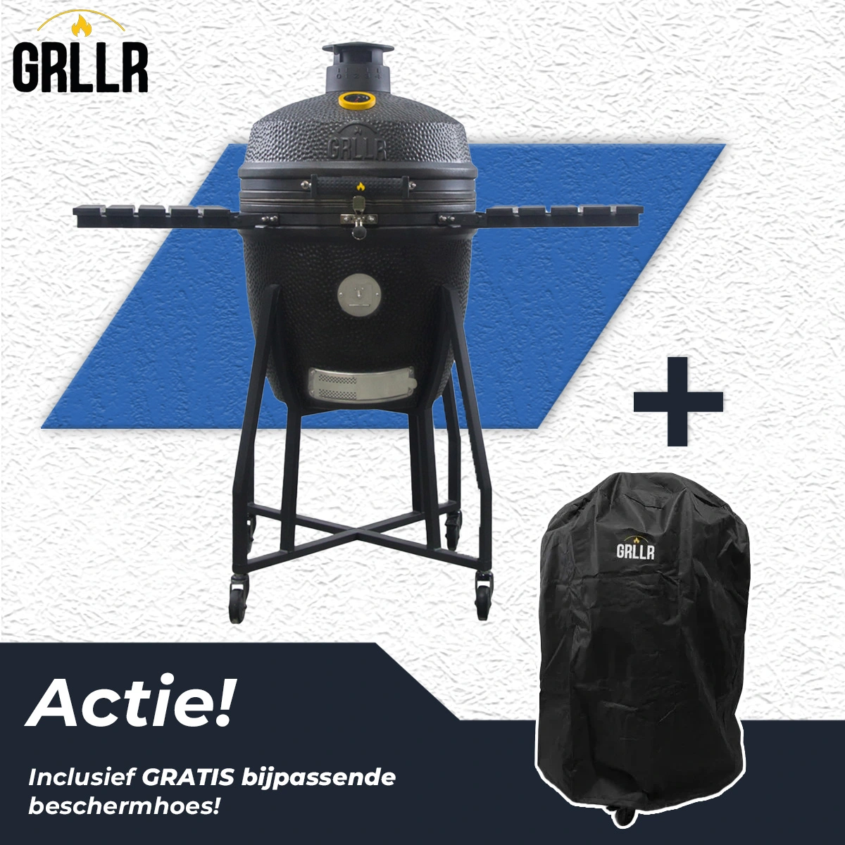 GRLLR Ember Classic 22 Charocal Black Kamado BBQ Mat Zwart