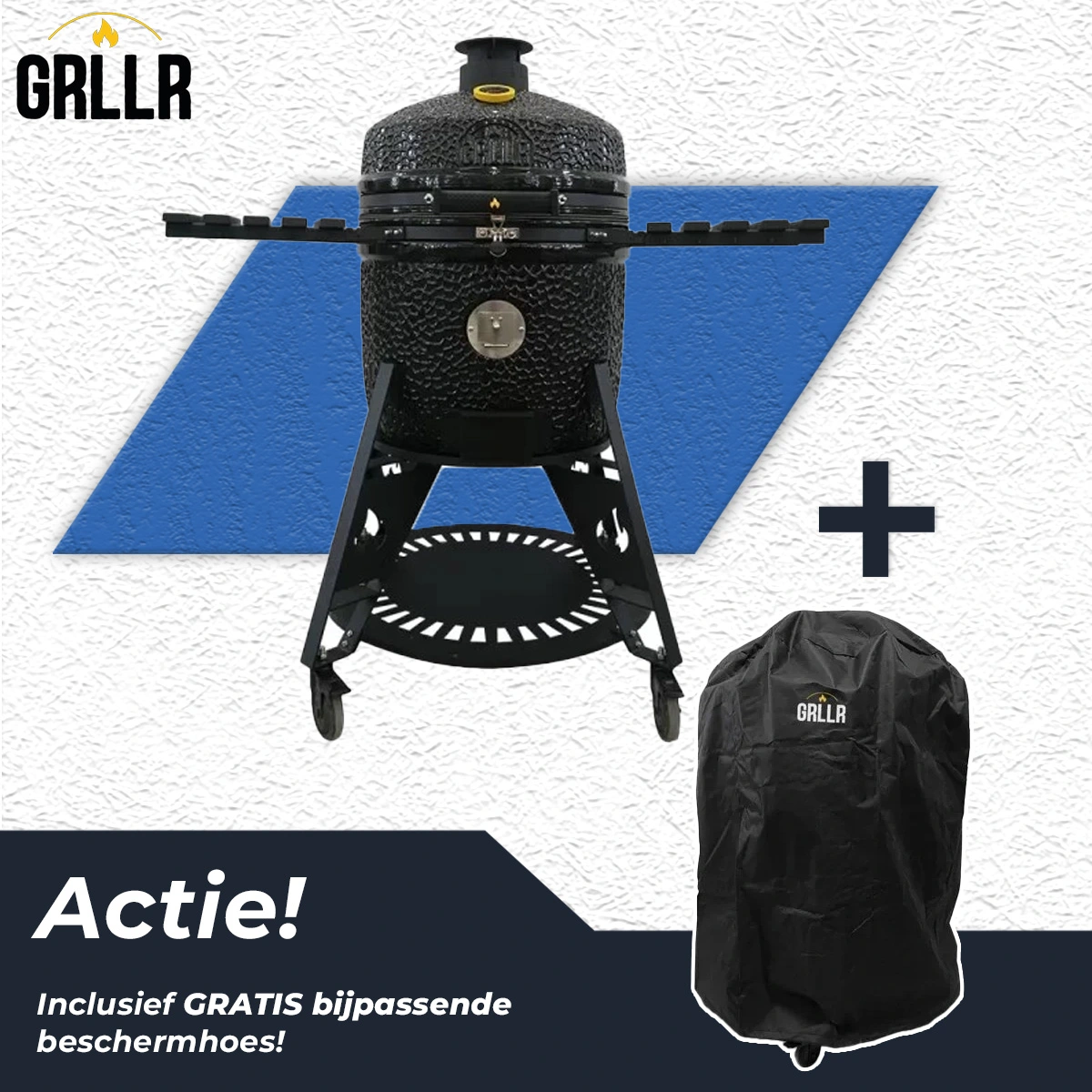 GRLLR Ember PRO 23 Shiny Black Kamado BBQ Glanzend Zwart