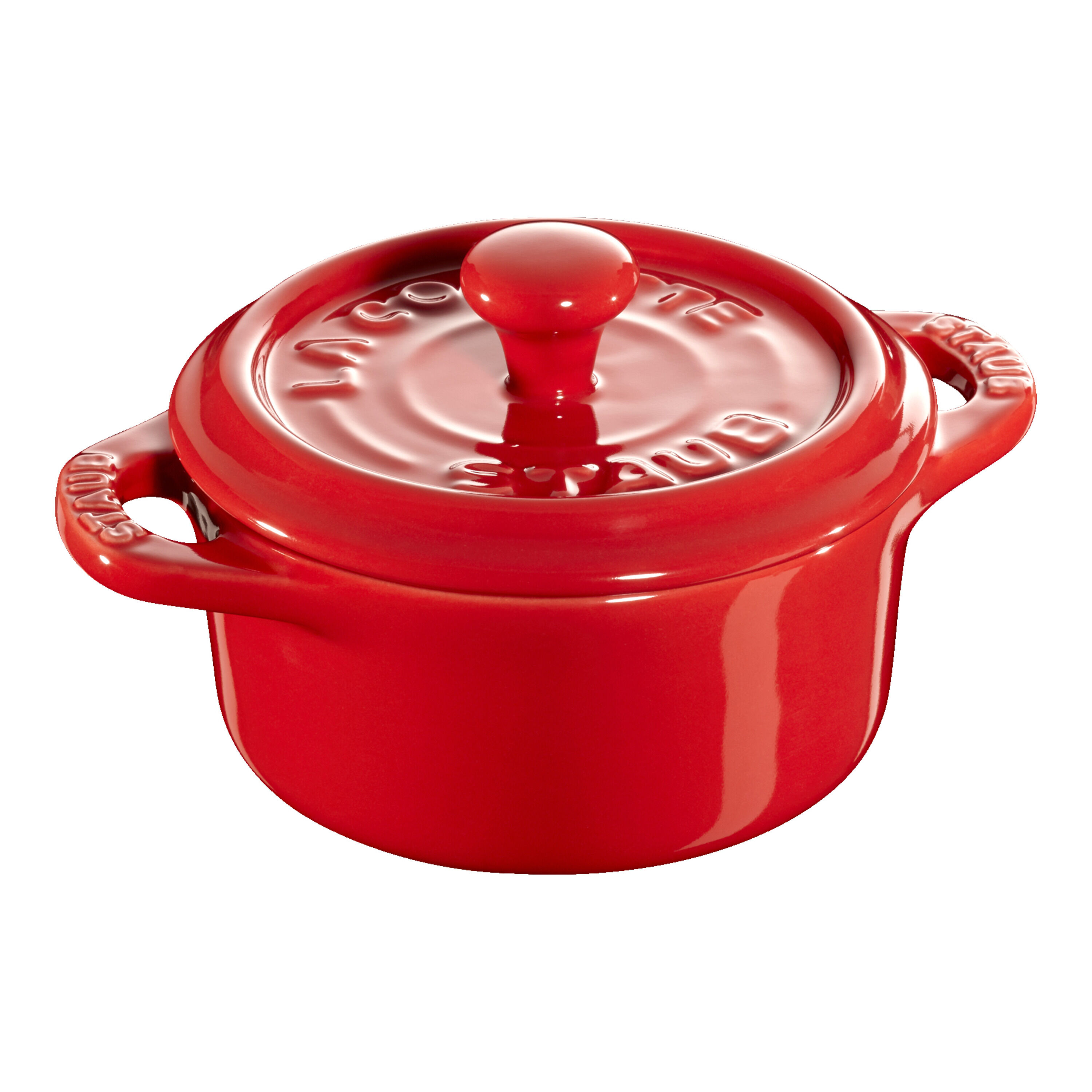 Staub Ceramique Mini braadpan 10 cm / 200 ml, Rond, Kersenrood - Ceramique - 