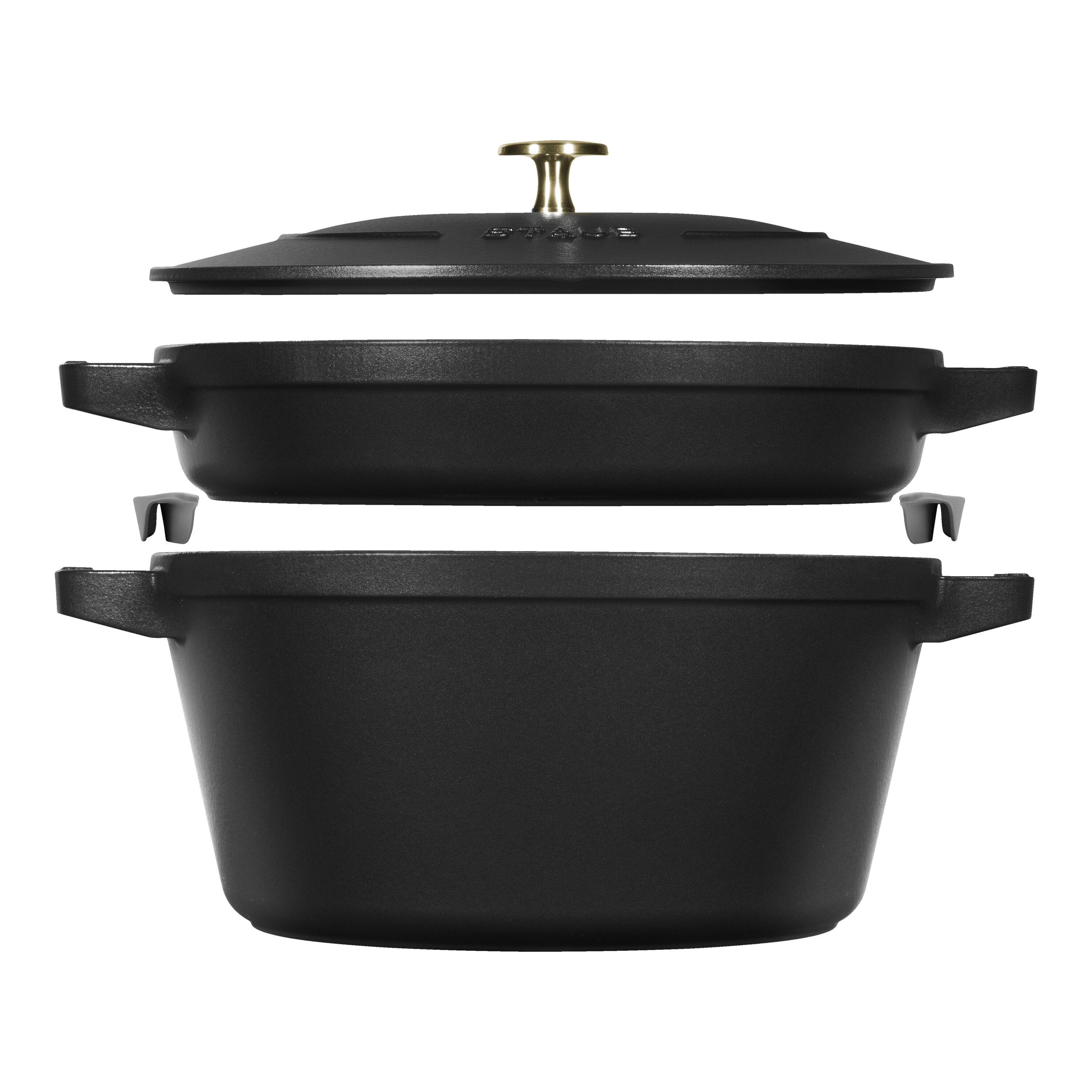 Staub La Cocotte Pannenset Mat zwart, 2-delig - La Cocotte - 