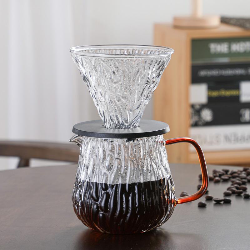 Refreshing Home Koffiezetapparaat Pers Koffiezetapparaat Met Handkoffiepot Set Keramische Koffiefilter Kop Filterkoffie Handpot
