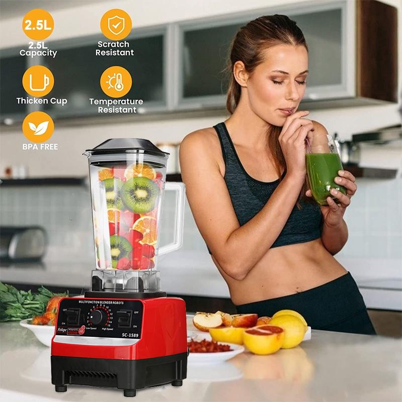 IHome Global 2.5L 4500 W 38000 RPM 6 messen Zware Blender Elektrische Mixer Juicer Keukenmachine Ijs Smoothies Crusher
