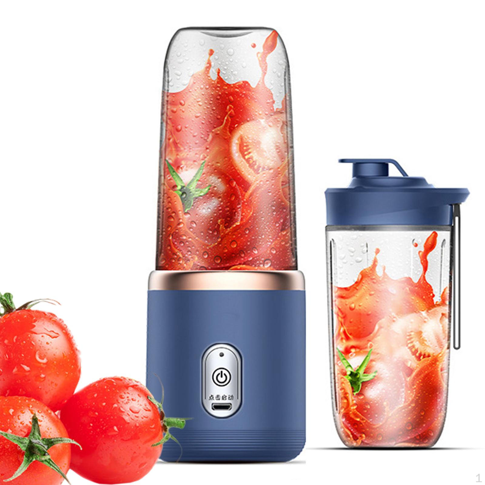 Dewdroop Compacte blender USB-mixer met waterfles 16oz Smoothiemaker Fruitpersbeker voor drankjes roze