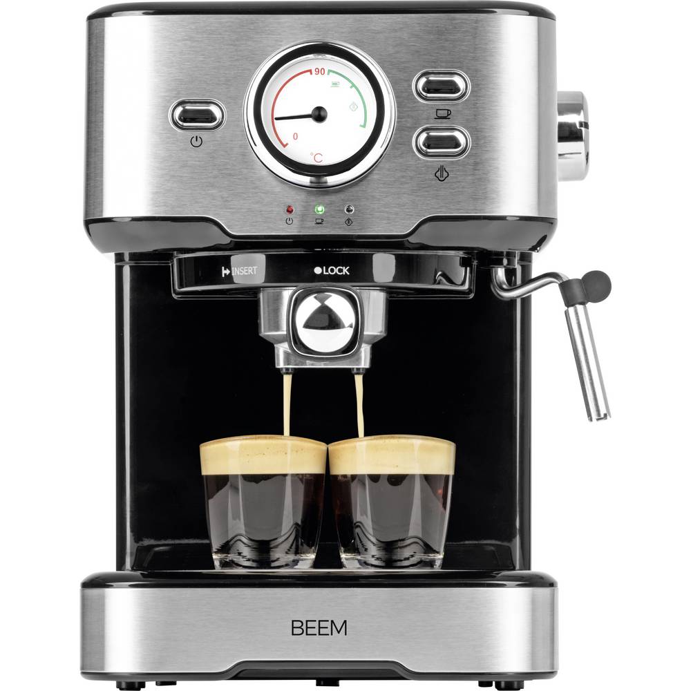 BEEM 05025 Espressomachine met filterhouder Zwart, Zilver 1100 W