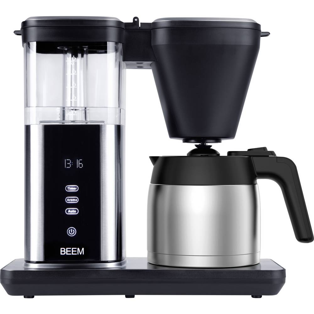 BEEM 03890 Koffiezetapparaat Zwart, Zilver Capaciteit koppen: 10 Met thermoskan, Timerfunctie, Warmhoudfunctie