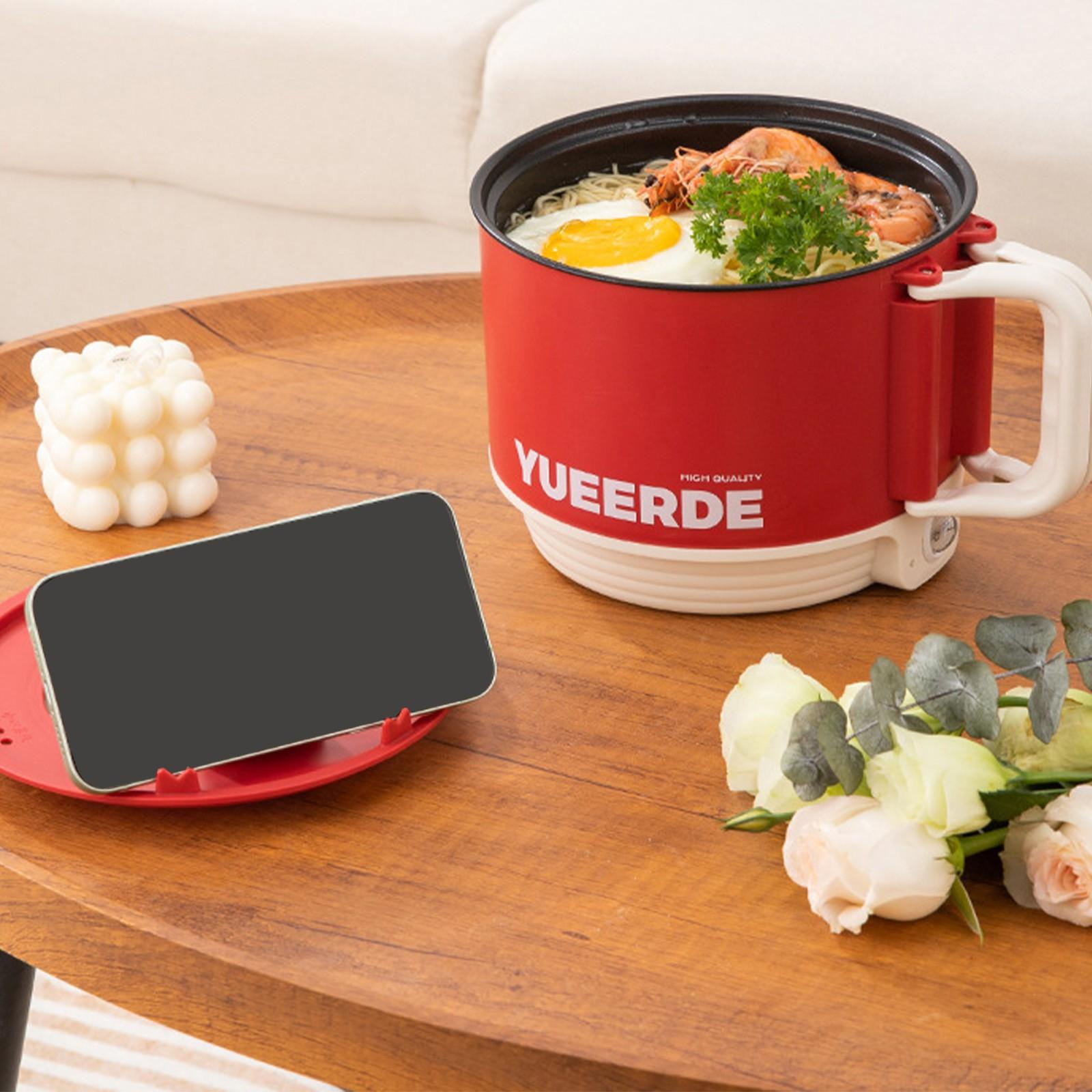 Factory Discount Outlet Mini rijstkoker - elektrische hotpot - draagbare mini ramenpot voor stomen-roerbakken- pap en noedelsoep Free Size wit