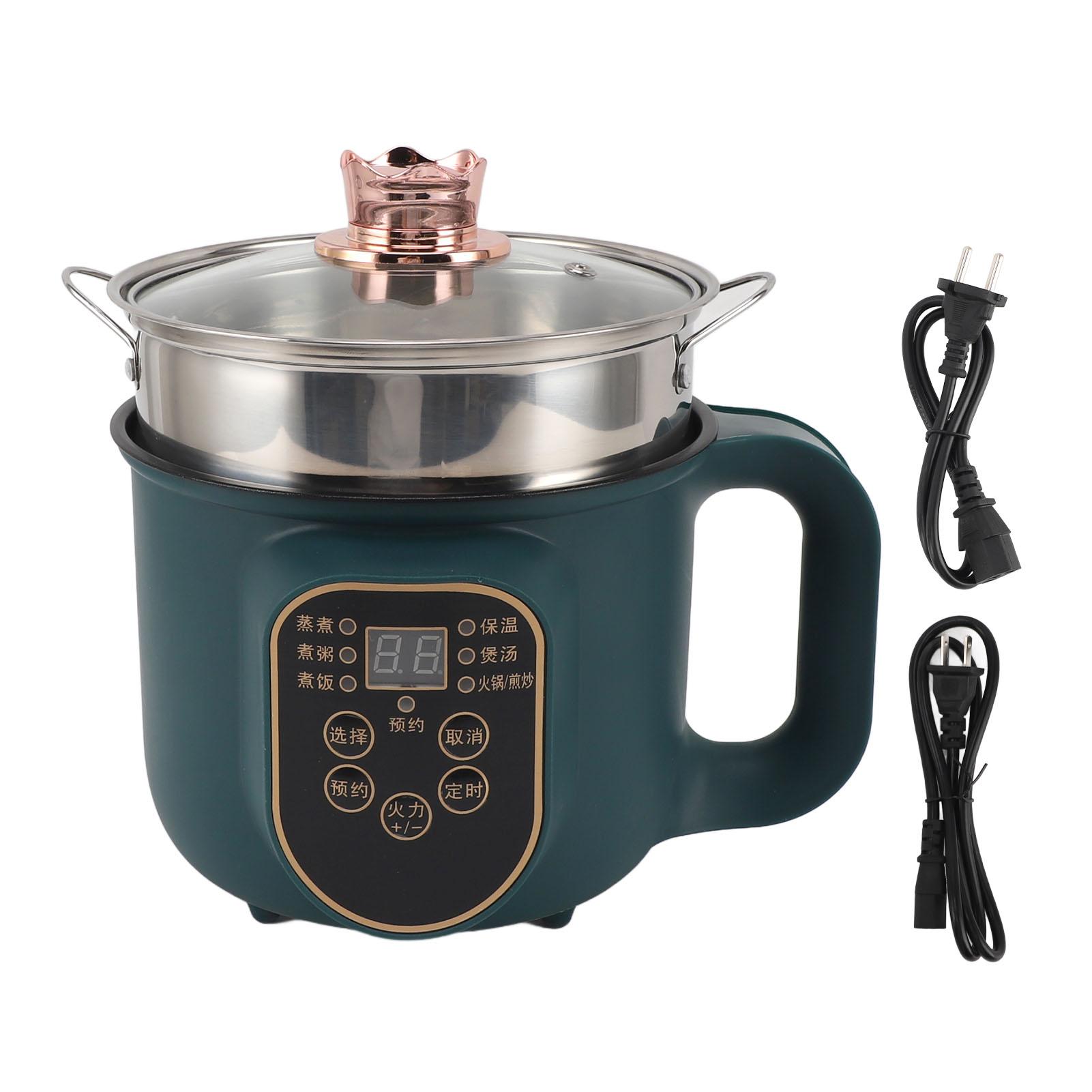 Aamazing 1.8L Elektrische Hot Pot Intelligente Reservering Kleine Elektrische Kookplaat Non Stick 600W voor Pasta Soep St EU Plug 220V
