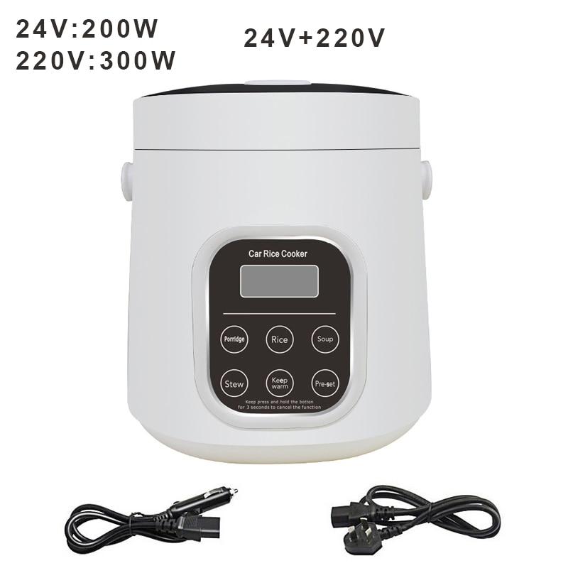 Lifeone Auto rijstkoker 12v 24V 220V auto thuis dual gebruik zelfrijdende draagbare rijstkoker 24v vrachtwagen slimme rijstkoker