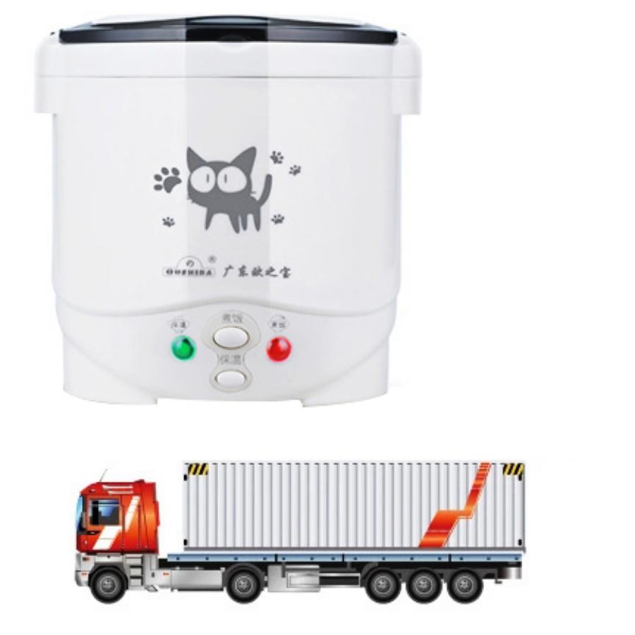 KK-Home Elektrische Mini Rijstkoker Draagbare MultiCooker Auto Rijstkokers 12V 24V Pot Koken Machine Pannen voor Auto vrachtwagen 24V-1pcs