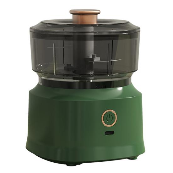 The Sole Spot Multifunctionele huishoudelijke elektrische vleesmolen met scherp mes Afneembare knoflookhakmolen met één sleutel, mini-keukenmachine 1 groen