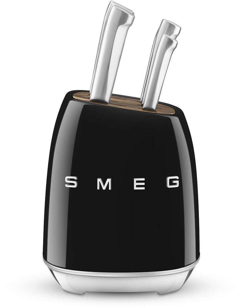 Smeg Messenblok Zwart KBSF02BL | Keukenmessen | 8017709344191
