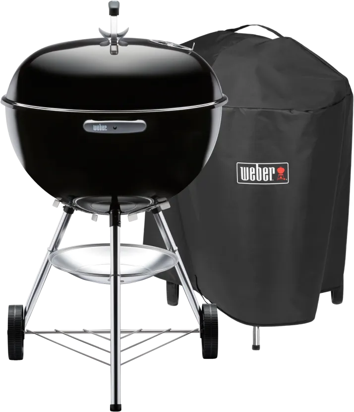 Weber Bar-B Kettle 57 cm Zwart +  Premium Hoes 57 centimeter