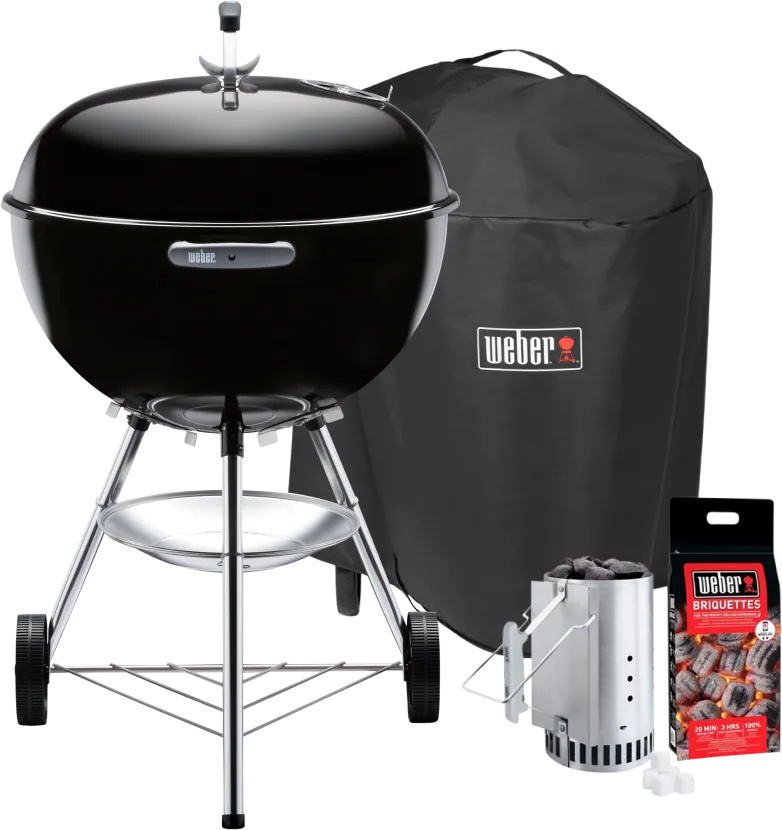 Weber Bar-B Kettle 57 cm Zwart Starterspakket