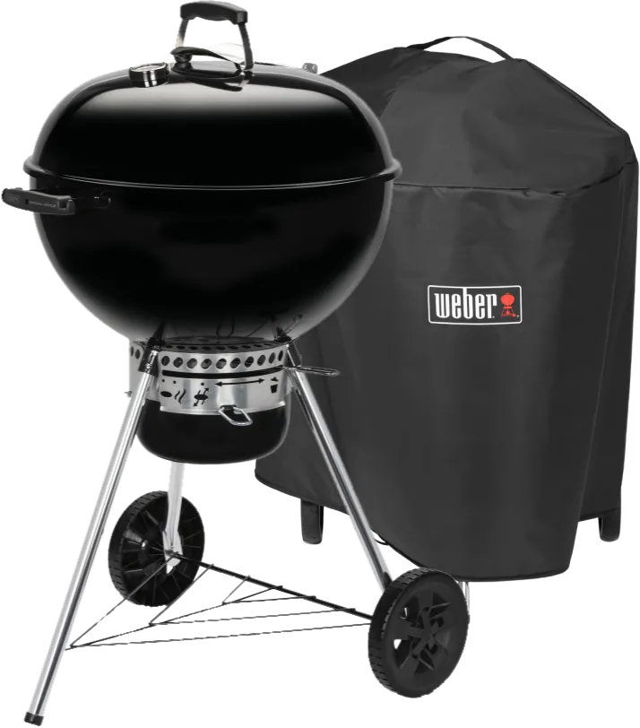 Weber Original Kettle E-5730 57 cm Zwart +  Premium Hoes 57 centimeter