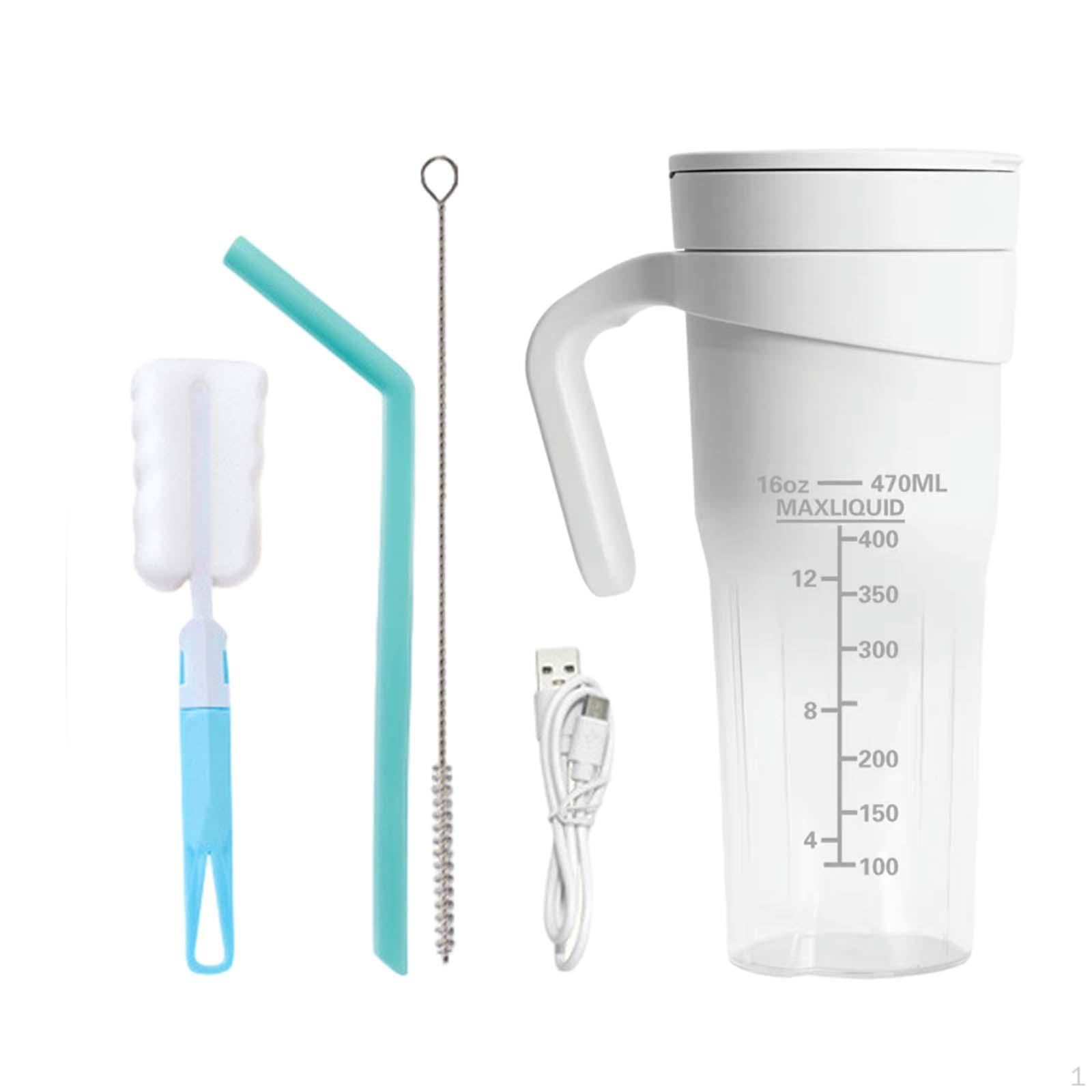 Dewdroop Compact Fruit Juicer Portable Blender Cup for Smoothies on the Go wit