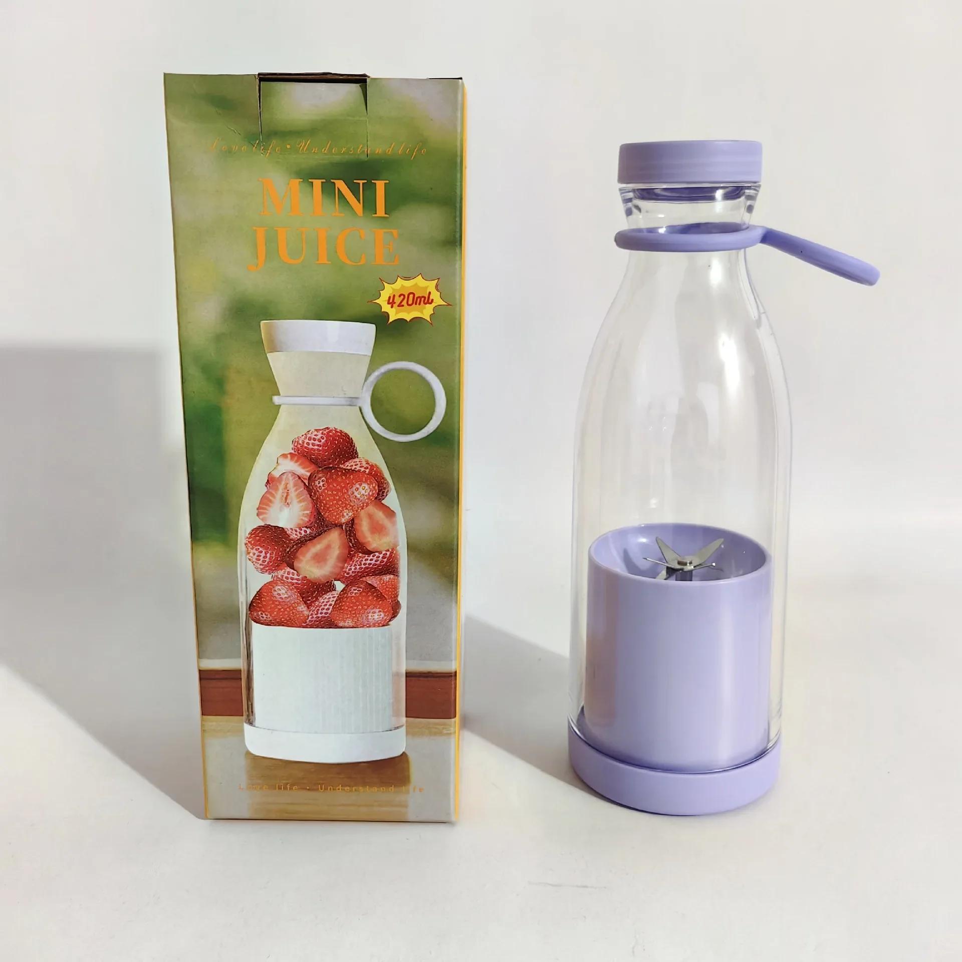 Darling Women Boutique A 40W USB-oplaadbare 6 elektrische sapcentrifuge Mini draagbare blender Fruitmixers Extractors Snelle elektrische blender Smoothie-ijsmachine paars