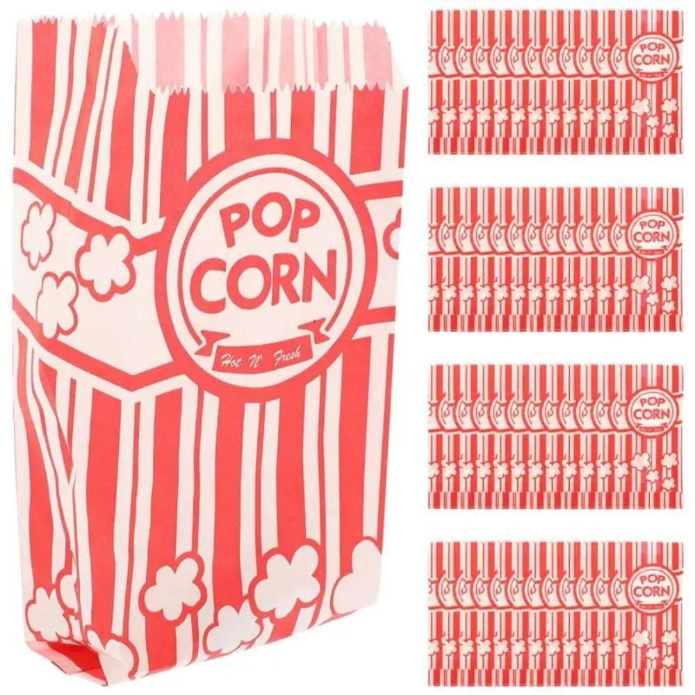 DGShihongxu 25 stuks filmnacht popcorn verpakking zak mini voedselcontainers viering verjaardagsfeestje decor 25PCS