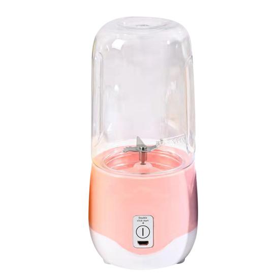 Deyishenghuo 400 ml duurzame plastic oplaadbare fruitmixer Krachtig roze