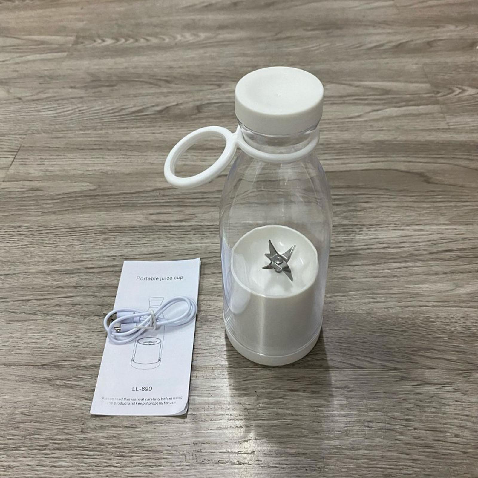 Linglong Draagbare blenders persoonlijke sapcentrifuge met USB oplaadbare vruchtensapmixer voor smoothies en shakes One Size wit