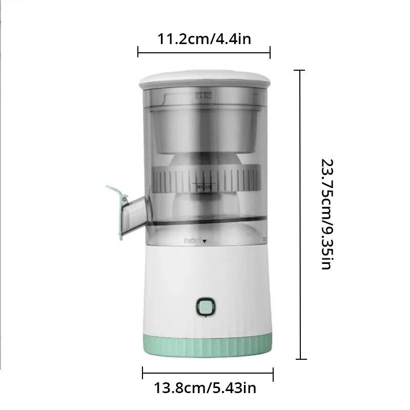 Refreshing Home Draagbare USB Automatische Sapcentrifuge Kleine Multifunctionele Sapresten Scheiding En Opladen Bidirectionele Spiraal Sapcentrifuge Beker wit