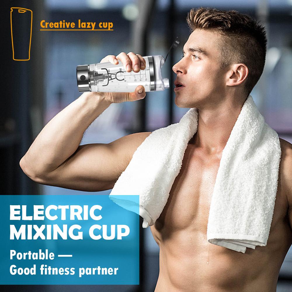 Sinking fish Elektrische Proteïne Shaker 450ml Usb Oplaadbare Proteïne Mengfles Draagbare Automatische Vortex Mixer Beker Lekvrije Proteïne Mengfles Fitness One Size
